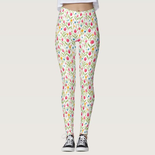Bloemen leren ons geduld leggings (Voorkant)