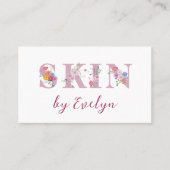 Bloemen Letters Skin Visitekaartje (Voorkant)