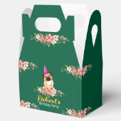 Bloemen Leuke Puppy Kids Verjaardag Bedankdoosjes (Geopend)