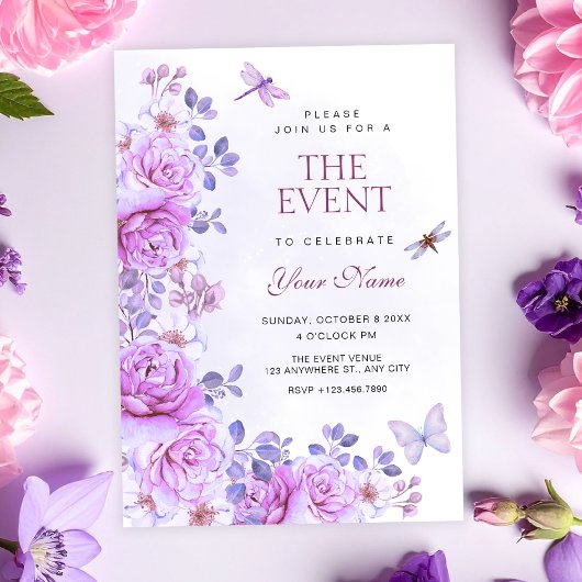 Bloemen libel kaart