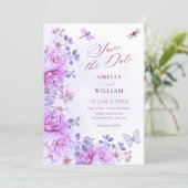 Bloemen libel save the date (Staand voorkant)