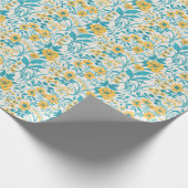  Bloemen: Liberty Motif Naadloos Cadeaupapier (Hoek)