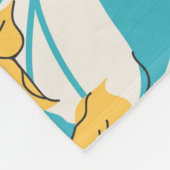 Bloemen: Liberty Motif Naadloos Fleece Deken (Hoek)