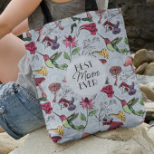 Bloemen Lichtblauwe kolibrie Tuin Beste Mam Ooit Crossbody Tas