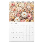 Bloemen lichte Waterverf Kalender (Mar 2027)