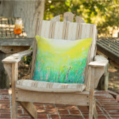 Bloemen lichtgroene wilde bloemen kussens (Stoel)