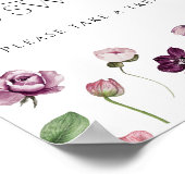 Bloemen Liefde is Zoet Neem Alsjeblieft Een Behand Poster (Hoek)