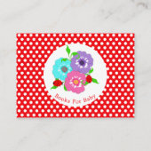  bloemen lieveheersbeestjes Schattigee grillige bo Informatiekaartje (Achterkant)