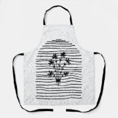 Bloemen lijn art schort (Voorkant)