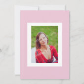 Bloemen Lijst 50e Verjaardag Fotofeestje Kaart (Achterkant)