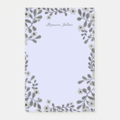  Bloemen Lijst B&W CUSTOM NAME Notitieblok Post-it® Notes (Voorkant)