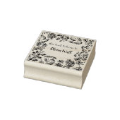  Bloemen Lijst Boekplaat Ex Libris Boekachtig Rubberstempel (Stempel)