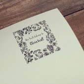  Bloemen Lijst Boekplaat Ex Libris Boekachtig Rubberstempel