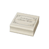 Bloemen Lijst Boekplaat Ex Libris Boekachtig Rubberstempel (Stempel)