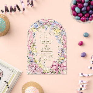  Bloemen lijst bruiloft Acryl Uitnodigingen