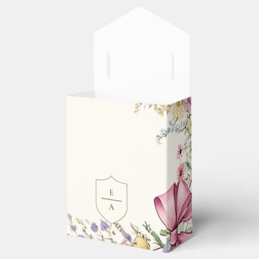 Bloemen lijst bruiloft Bedankdoosjes (Geopend)