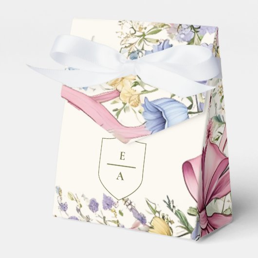  Bloemen lijst bruiloft Bedankdoosjes (Voorkant Zijde)