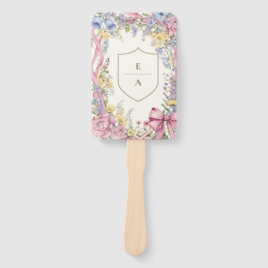 Bloemen lijst bruiloft Handwaaier (Voorkant)