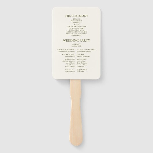  Bloemen lijst bruiloft Handwaaier (Achterkant)