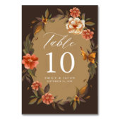  Bloemen Lijst Bruiloft Kaart (Achterkant)