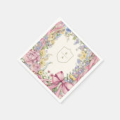 Bloemen lijst bruiloft Servet (Hoek)