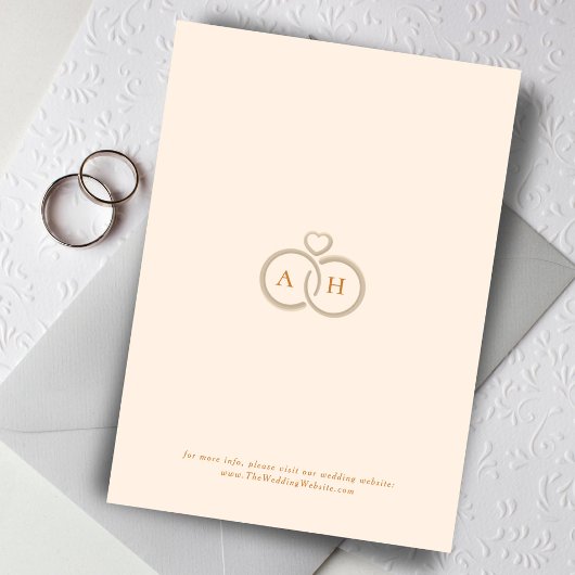 Bloemen Lijst  Cream Islamitische bruiloft Monogra Kaart