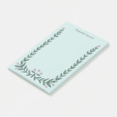Bloemen Lijst CUSTOM NAME Notitieblok Post-it® Notes (Schuin)