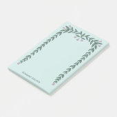 Bloemen Lijst CUSTOM NAME Notitieblok Post-it® Notes (Schuin)