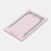 Bloemen Lijst CUSTOM NAME Notitieblok Post-it® Notes (Schuin)