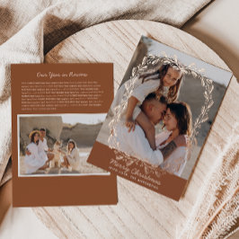  Bloemen Lijst Echte Folie 2 Foto Kerst Feestdagenkaart