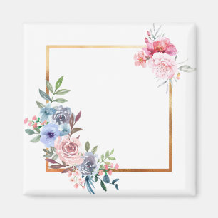 Bloemen Lijst Floral Lijst Boundary Roos Leaves Magneet