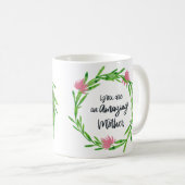 Bloemen Lijst foto gedrukte Mok (Voorkant rechts)