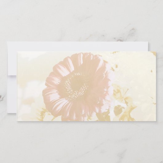 Bloemen Lijst foto sympathie dank u P Bedankkaart (Achterkant)