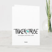  Bloemen Lijst  Geïnspireerd Kattenportret Kaart (Achterkant)