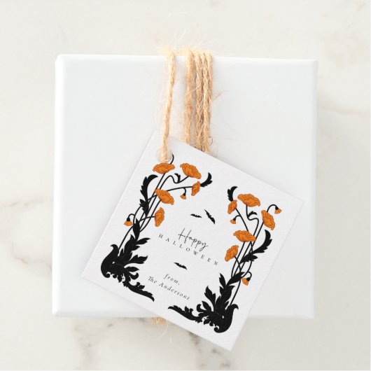  Bloemen Lijst Halloween Party Bedankjes Labels (In situ)