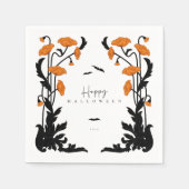  Bloemen Lijst Halloween Party Servet (Voorkant)