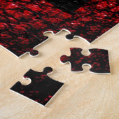 Bloemen Lijst in Faux Leather Boarder Legpuzzel (Zijkant)