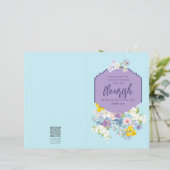 Bloemen Lijst Schrift Kerk Bulletin (Staand voorkant)