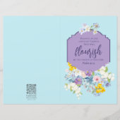 Bloemen Lijst Schrift Kerk Bulletin (Voorkant)