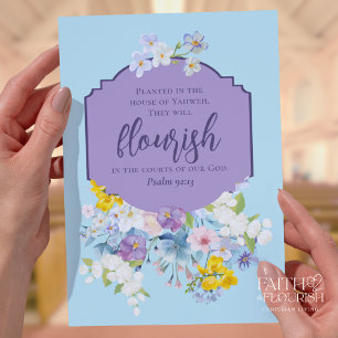 Bloemen Lijst Schrift Kerk Bulletin