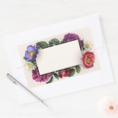 Bloemen Lijst   stijl Rechthoekige Sticker (Envelop)