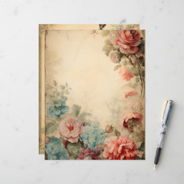  Bloemen Lijsten Scrapbook Papier