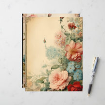  Bloemen Lijsten Scrapbook Papier