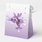Bloemen Lila Bloemen Bruiloft Favor Box Bedankdoosjes (Achterkant)