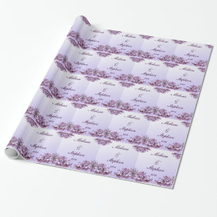 Bloemen Lila Bloemen Trouwpapier Cadeaupapier