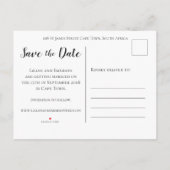 Bloemen Lila & Lavendel Custom Foto Opslaan van de Aankondigingskaart (Achterkant)