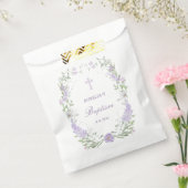 Bloemen Lila Lavendel Lijst doop Bedankzakje (Gezegeld)