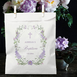 Bloemen Lila Lavendel Lijst doop Bedankzakje
