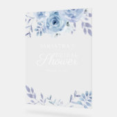 Bloemen Lila Photo Booth Vrijgezellenfeest Acryl Bord (Hoek)