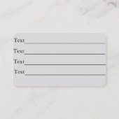 bloemen Lilies floristen voor zwart-wit kunstontwe Visitekaartje (Achterkant)